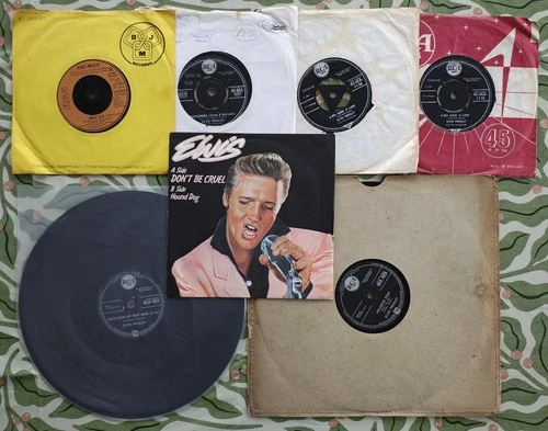 Elvis Presley Job Lot 2 x 78s, 5 x 7" RCA UK