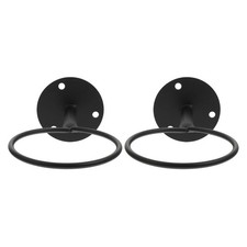 2 Pcs Wall Mounted Basketball Football Display Rack Iron Storage Stand Holder
