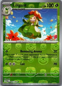 Lilligant 007/086 Black Bolt Master Ball Pattern Holo Uncommon