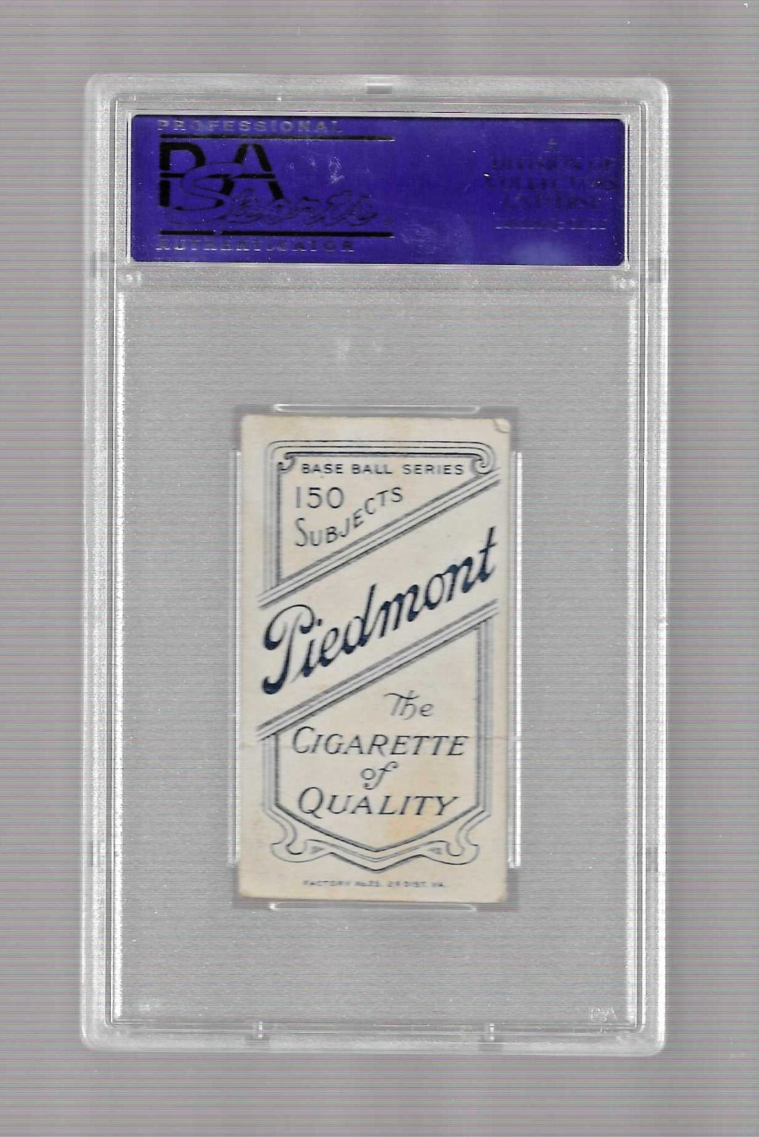 1909 T206 PIEDMONT 150/25 TOBACCO BASEBALL CARD PSA 2 PATSY DOUGHERTY WHITE SOX view 4