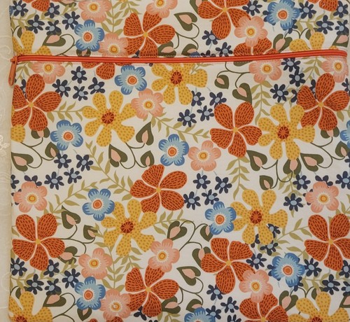 Floral  Cross Stitch Project Bag Medium Size