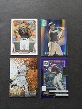 Manny Machado 4 card lot w/2022 Donruss Holo Purple San Diego Padres