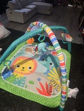 Baby Activity Play Mat with Toy Arch   Jungle Animal Tummy Time Gym Pre-Owned 