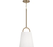 Capital 349411AD Brody Pendant, 1-Light 100 Watts, Aged Brass