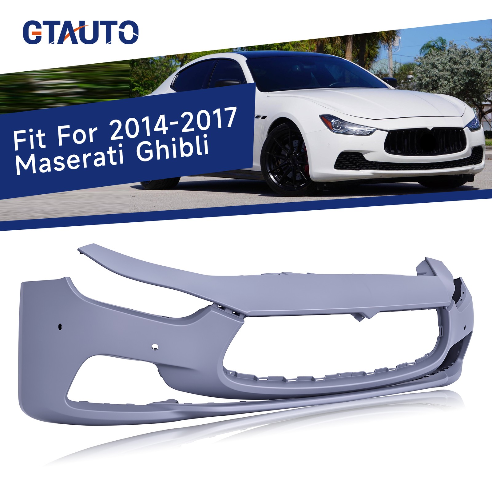 Maserati Ghibli 2014-2017 Front Bumper P/N 673001801