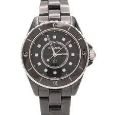 Authentic Chanel J12 33 Ceramic 12P H5701 Ceramic Quartz #230-000-529-6421
