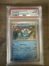 2025 Pokemon Vaporeon Pre Poster Collection SVP 168 EN PSA8