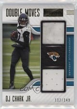 2021 Panini Playbook Double Moves Relics Gold 112/149 DJ Chark Jr #DM-DCH 18bc