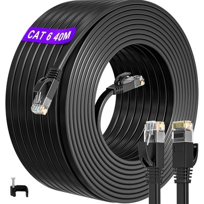 LAN Kabel 40m Cat 6 Flach Hochgeschwindigkeit Ethernet Kabel RG45 Für PC, Mod...