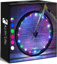 Activ Life Bike Wheel Lights 2 Tire Multicolor Top Easter Basket Stuffers for...