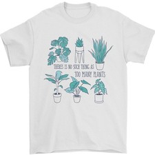 No Such Thing as Too Many Plants Camiseta Funny Gildan 100% Algodón