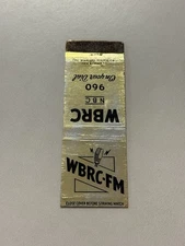 WBRC FM Radio Vintage Birmingham Alabama Matchbook Cover 950