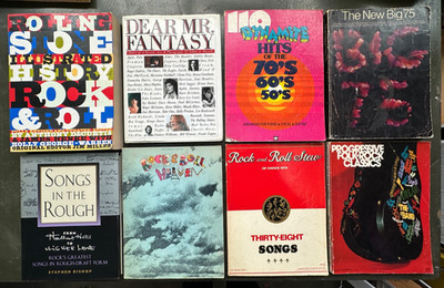 Music Lot 8 SongBook Rock and Roll Progressive Folk Stew Heaven Dynamite Hits