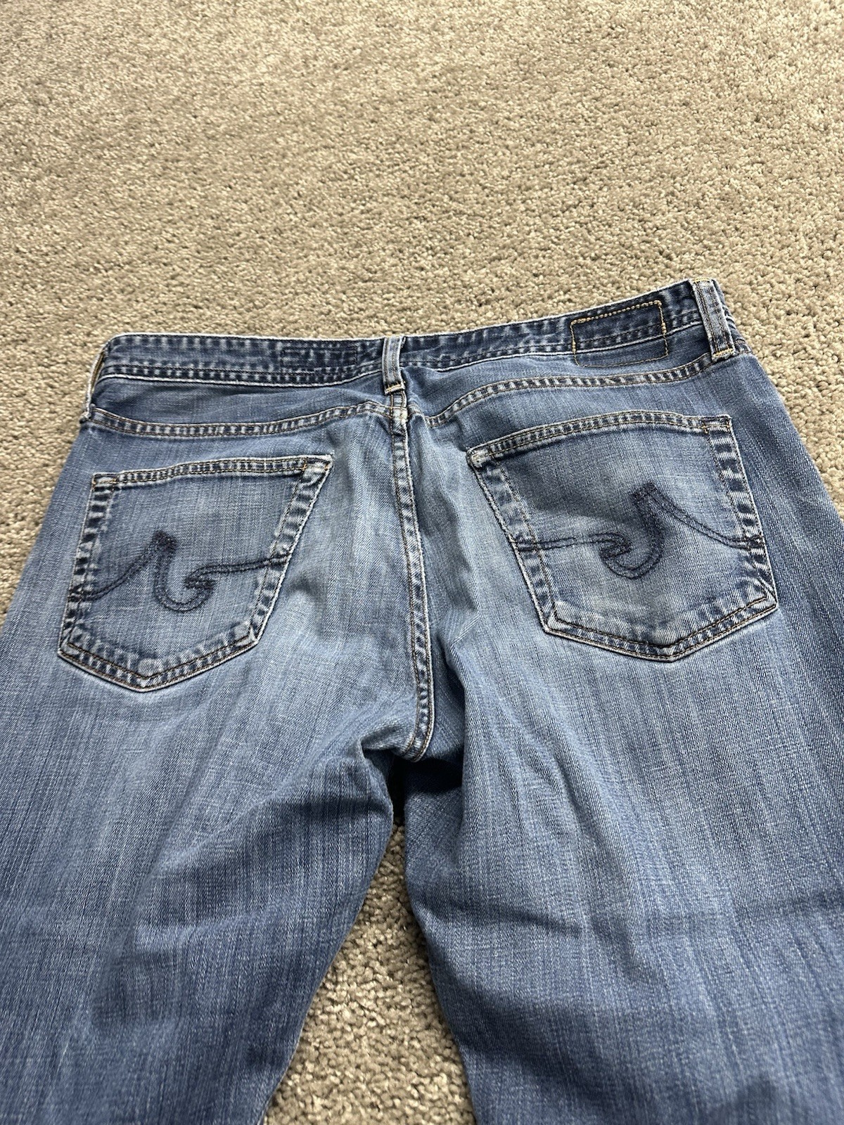 AG Adriano Goldschmied Jeans Mens 36x32 Blue The Protege Straight Leg Denim USA thumbnail 11