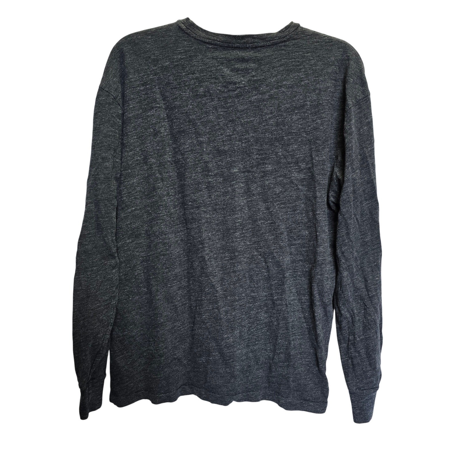 PONY Polo Ralph Lauren maglietta manica lunga blu navy con frangia bianca uomo media ottime condizioni