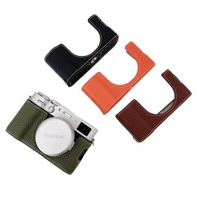 For Fujifilm X100VI Camera Case Bag Half Base with Battery Hole Cap Tripod Screw