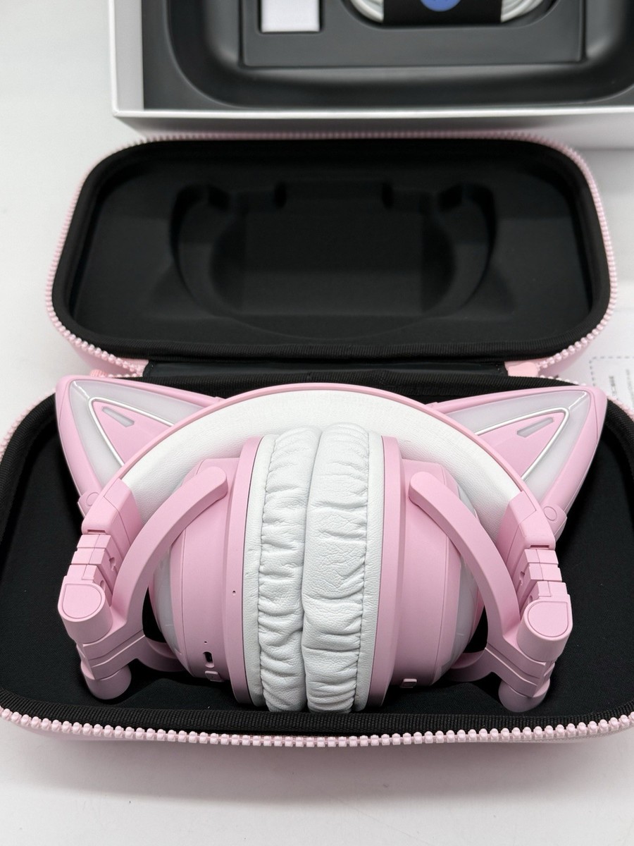 YOWU Selkirk Pink Z 3G Cat Ears Wireless Bluetooth Headphones