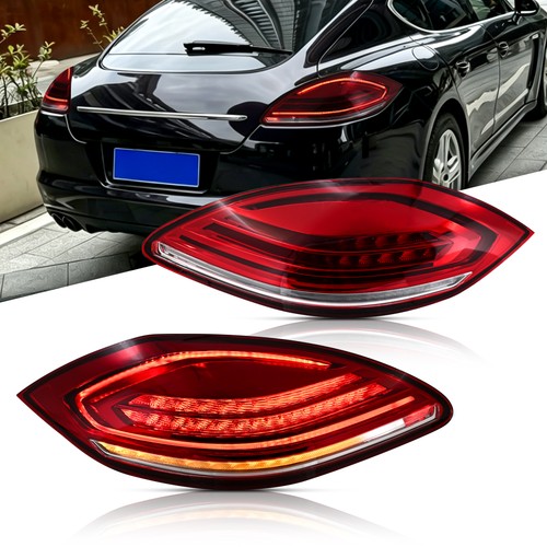Full LED Tail Lights Fit For Porsche Panamera 2010-2013 Red Rear Lamps Assembly