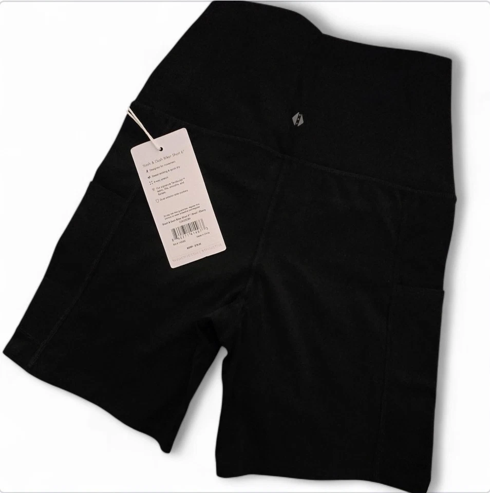 TAVI - [con bolsillos] STASH & DASH BIKER SHORTS 6" - NEGRO Pequeño Foto 3 de 4