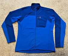 Haglofs Men Blue Stem Rosson Mid Fleece Full Zip Jacket Size XLarge XL EUC