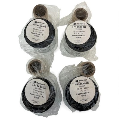 Lot of 4 X Domino Thermal Transfer Ribbon V-R1-BK-55-400 | eBay