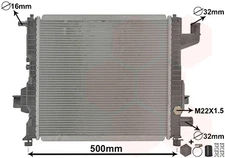 VAN WEZEL 43002262 Radiator, engine cooling for RENAULT
