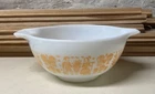 Pyrex AMISH BUTTERPRINT #442 Cinderella Mixing Bowl ORANGE PUMPKIN VHTF Nice