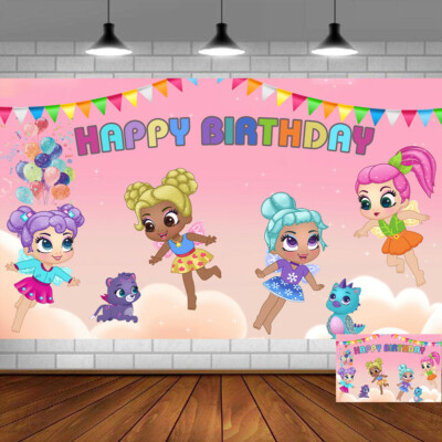 Hatchimals Party Supplies Birthday Backdrop Banner Vinyl 5x3ft Theme Party