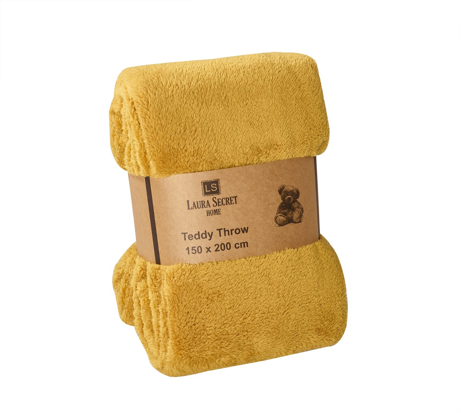 Teddy Bear Fleece Throw Over Bed Bedspread Soft Cuddly Warm Sofa