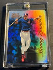 RARE 1996 MANNY RAMIREZ SELECT CERTIFIED MIRROR BLUE #51 ONLY 45 MADE INDIANS