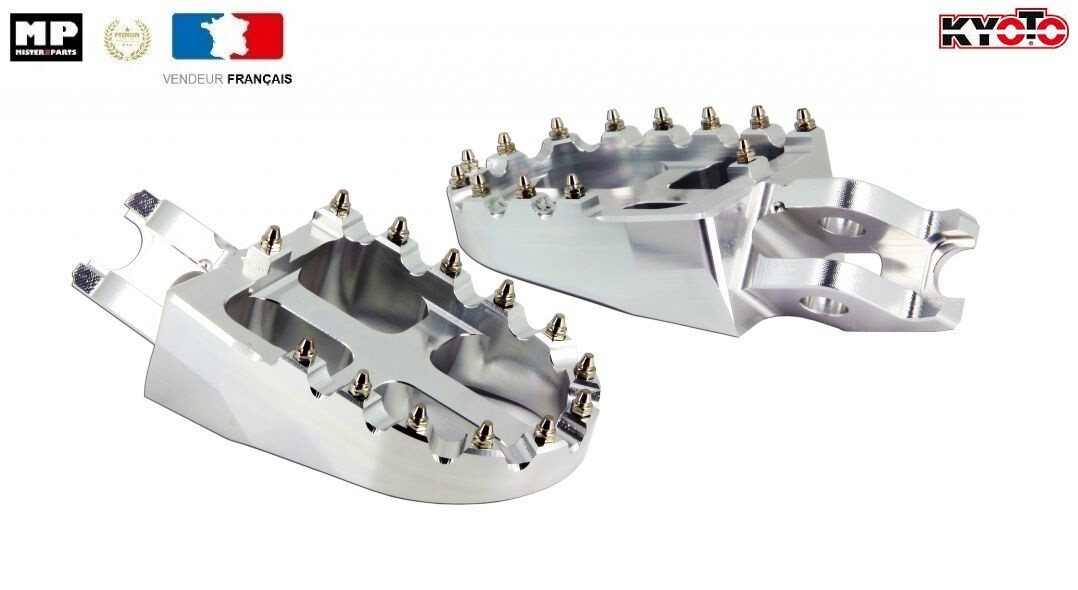 Repose-pieds Honda CR 250 R en alu antidérapant à larges dents