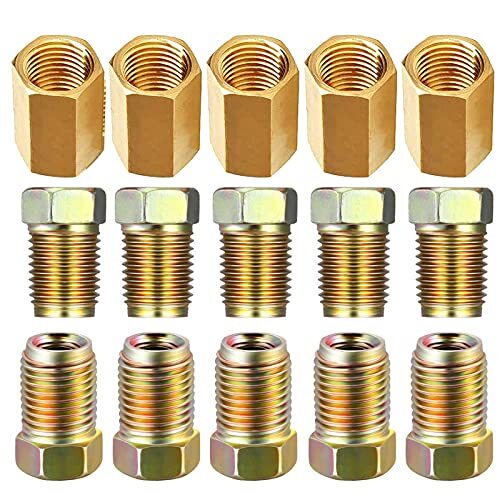 12 Pcs 3/8' - 24 Threads Assortent Brake Line Fittings For 3/16' Brake - View #13