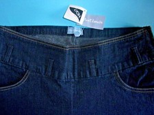 ► UMSTANDSHOSE-SCHWANGERSCHAFT-JEANS - BAUMWOLLE-LYCRA - M - 38/40  DUNKELBLAU 
