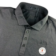NEW G/Fore Men's Performance S/S Golf Polo Shirt Charcoal Large