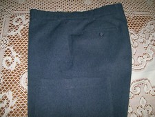 Levi Action Slacks Flat Front Dress Pant Heather Blue Polyester Men's sz 36 x 32