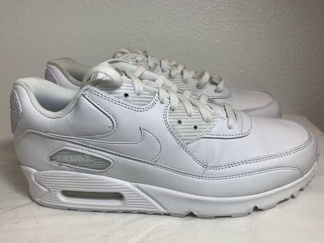 nike air max 90 leather white mens