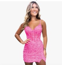Hot Pink Homecoming/prom Dress