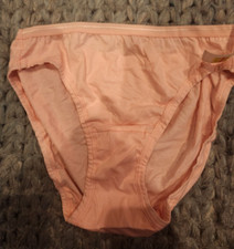 New Fruit of the Loom Women cotton panties sz 6 cotton hi cut pink
