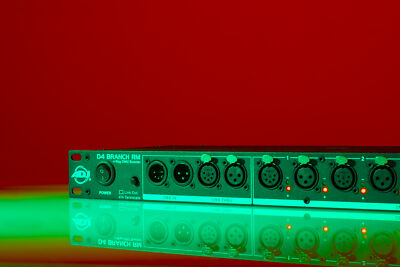 American DJ D4 Branch RM Single Rack 4-Way DMX Distributor/Booster w/XLR IO Jack