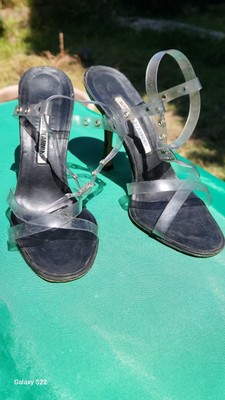 Manolo Blahnik Clear women high heels shoes size US 6 UK4 8.87 