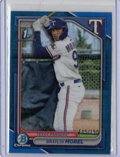BRAYLIN MOREL 2024 BOWMAN CHROME BLUE REFRACTOR #145/150