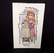 Completed Finished Cross Stitch My Little Girl Grown Up Mother Daughter Gift