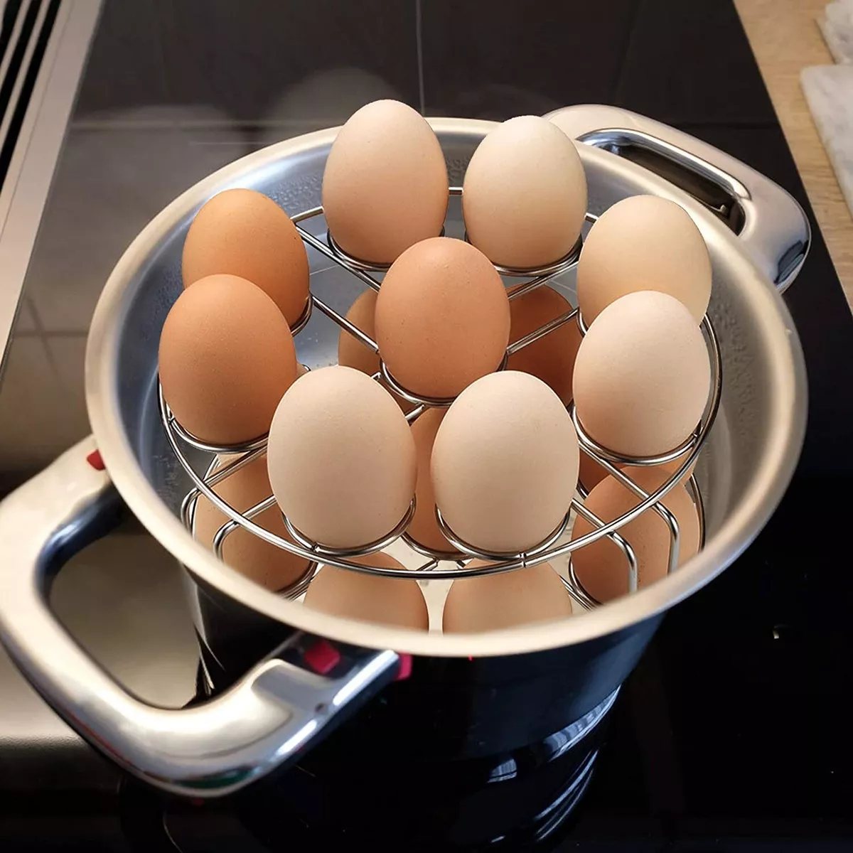 Egg Steamer Rack,Stackable Steamer Trays Food Stainless Steamer Pressure  Cooker