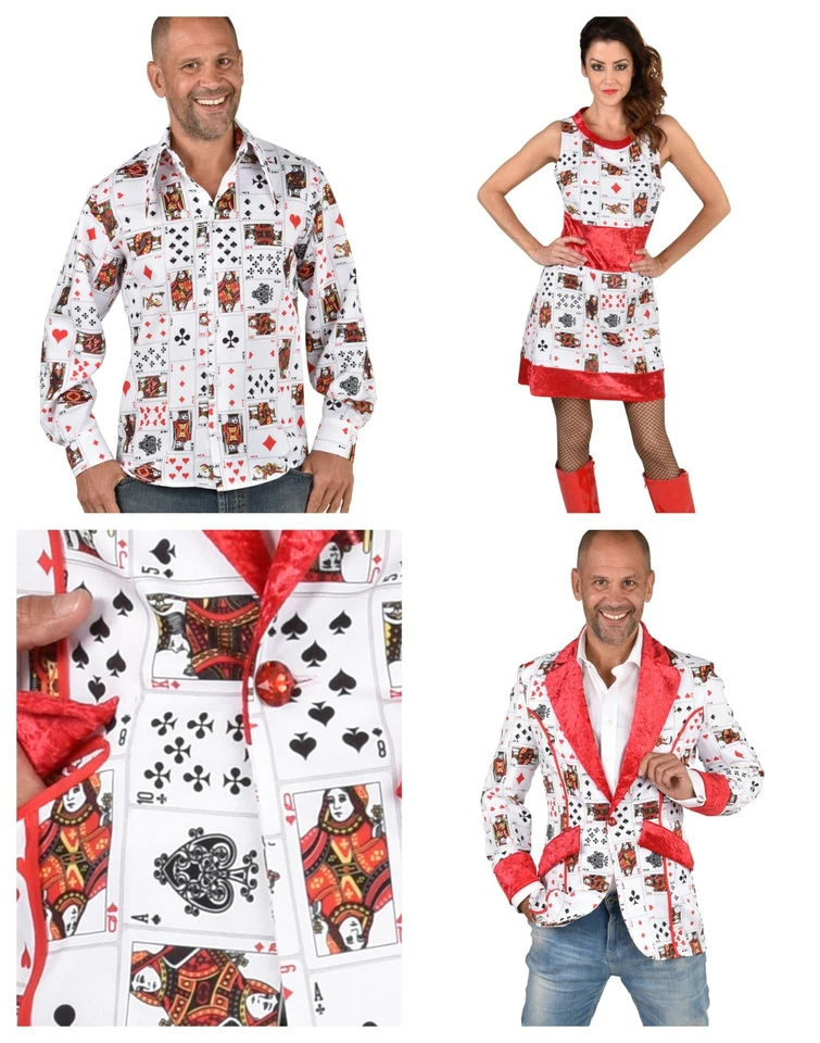 Camisa de jugadores de cartas de casino / póker / Las Vegas - S a XXL Foto 2 de 2