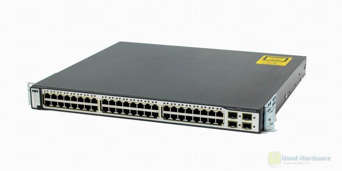 Cisco WS-C3750G-48PS-S Catalyst 48-Ports PoE Gigabit Ethernet