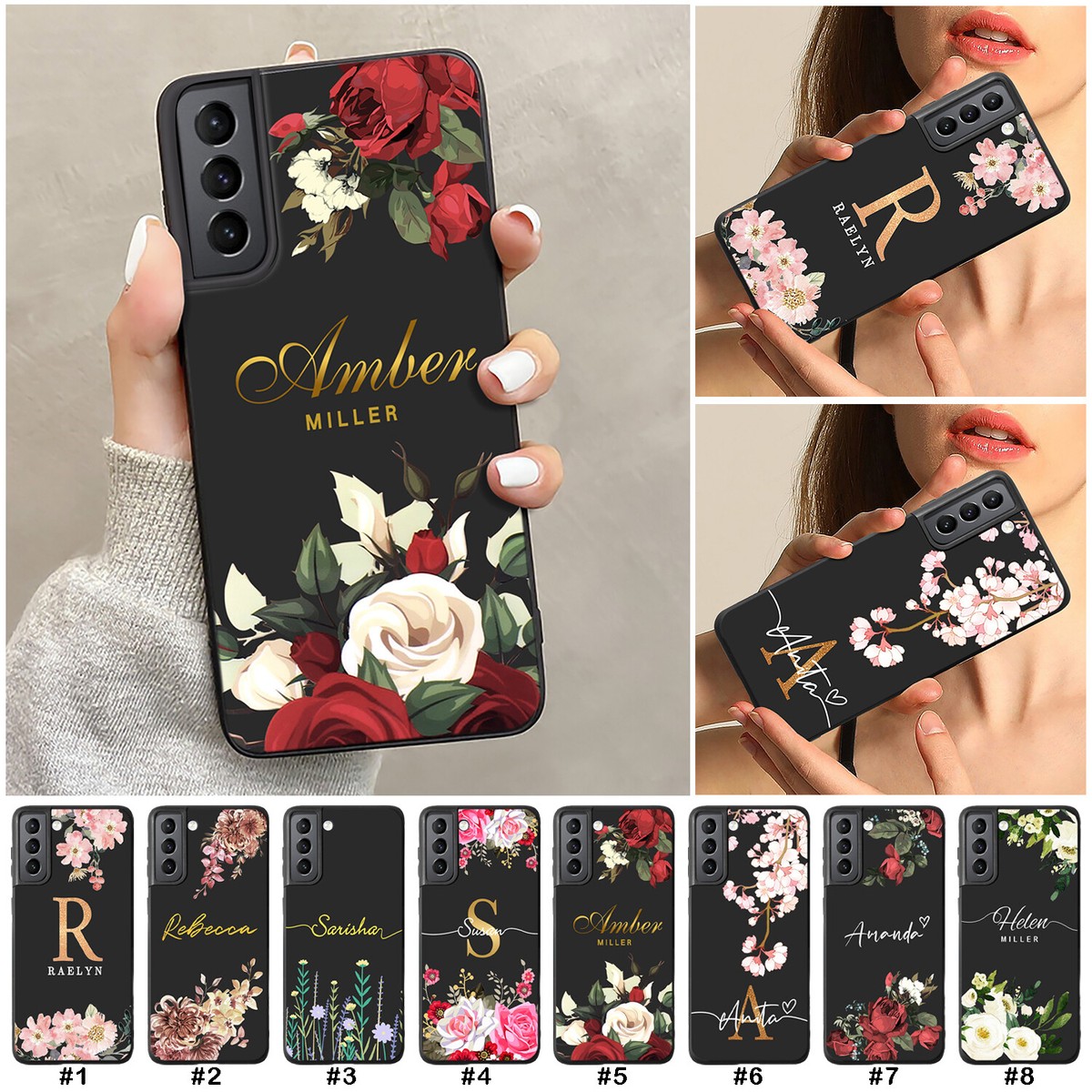 Floral Samsung A21s Case Personalised Samsung Galaxy A21s Cover