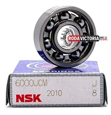 NSK 6000 CM Deep Groove Ball Bearing, Open, No Seals 10x26x8 mm