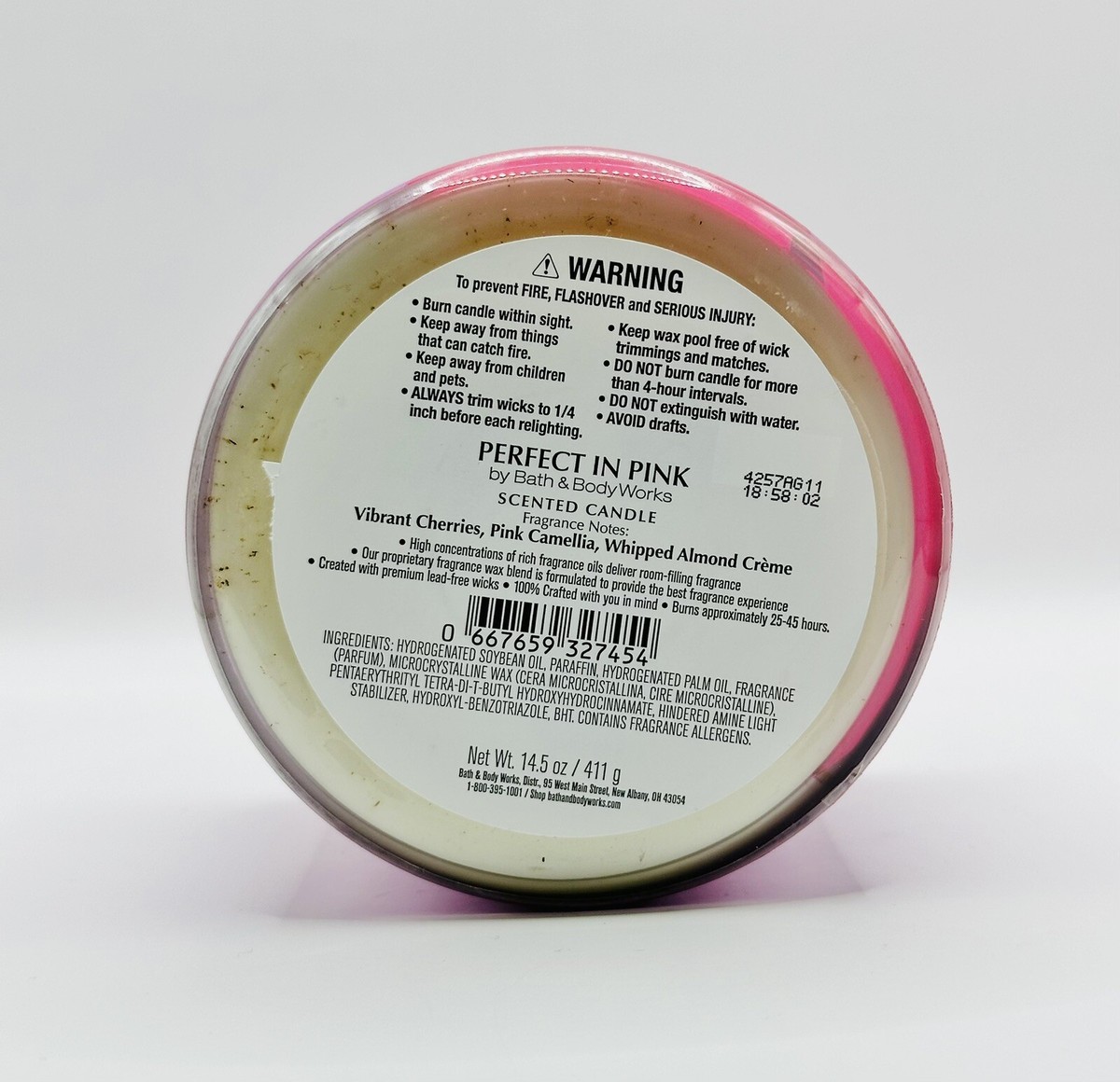 Bath and Body Works 3 Wick Candle Perfect In Pink 14.5oz | eBay