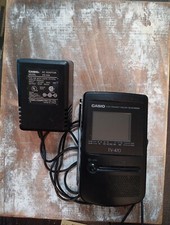 Vintage CASIO TV-470 LCD Pocket Color Analog Television Portable DC Adapter