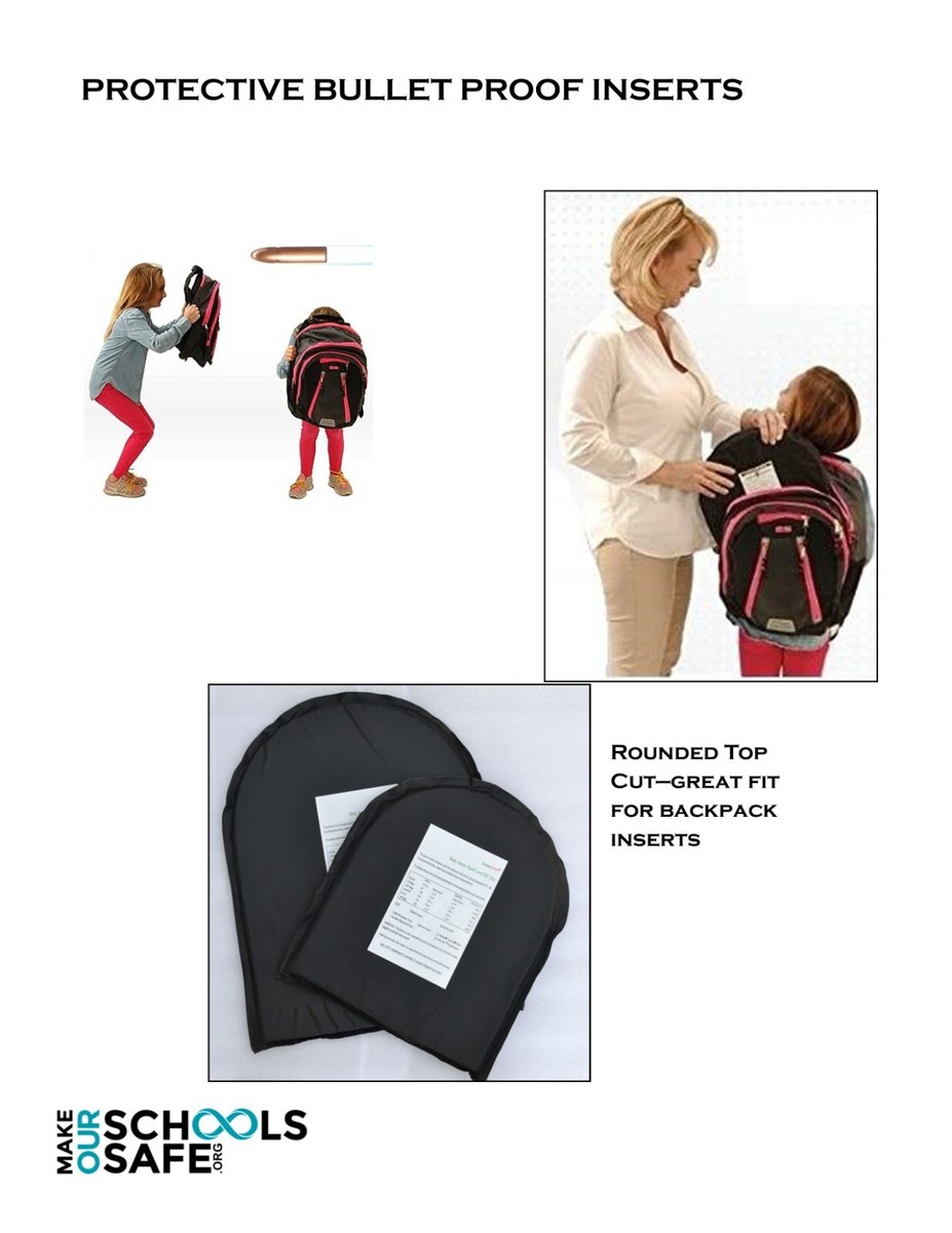 Bullet Proof Backpack Insert Round Top Cut